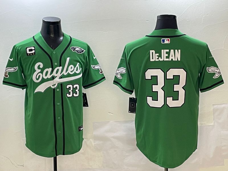 Men Philadelphia Eagles #33 Dejean Green three generations Jointly Name 2025 Nike Limited NFL Jersey style 16->philadelphia eagles->NFL Jersey